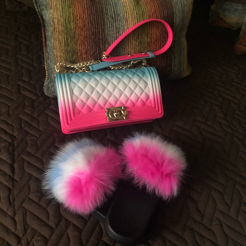 Colorful Purse and Slipper Combo *NEW